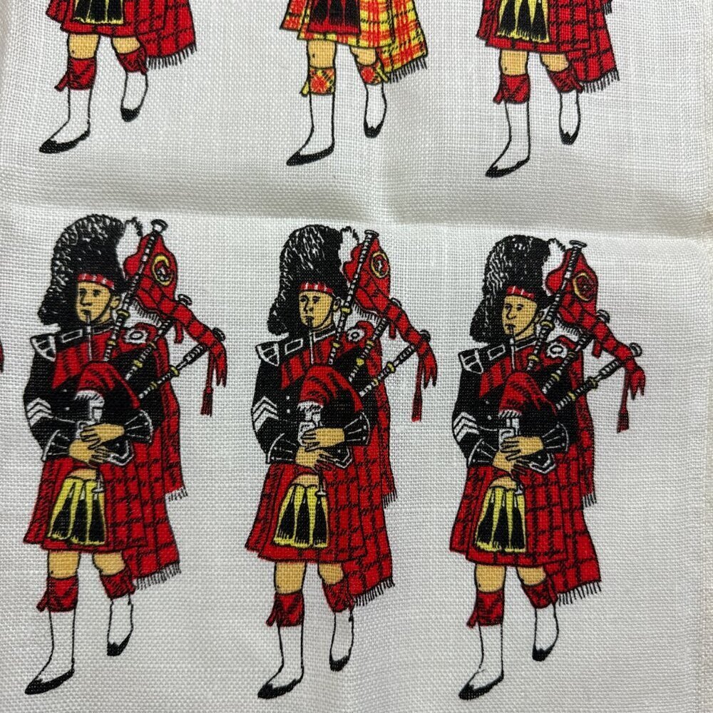 NWOT Ireland Irish Linen Tea Towel or Wall Handing  Pipes & Drums Reg.#7792 - Picture 4 of 6
